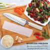 imageKitchenAid Gourmet Forged Chef Knife with CustomFit Blade Cover Sharp Kitchen Knife HighCarbon Japanese Stainless Steel Blade 8 inch MilkshakeMilkshake