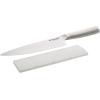 imageKitchenAid Gourmet Forged Chef Knife with CustomFit Blade Cover Sharp Kitchen Knife HighCarbon Japanese Stainless Steel Blade 8 inch MilkshakeMilkshake
