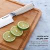 imageKitchenAid Gourmet Forged Chef Knife with CustomFit Blade Cover Sharp Kitchen Knife HighCarbon Japanese Stainless Steel Blade 8 inch MilkshakeMilkshake