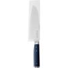 imageKitchenAid Gourmet Forged Santoku CustomFit Cover Sharp Kitchen Knife HighCarbon Japanese Stainless Steel Blade 5 Inch Ink Blue