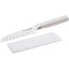 imageKitchenAid Gourmet Forged Santoku Knife with CustomFit Blade Cover Sharp Kitchen Knife HighCarbon Japanese Stainless Steel Blade 5 inch Milkshake
