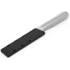 imageKitchenAid Gourmet Forged Stainless Steel FineEdge Utility Knife with CustomFit Blade Cover 45inch Sharp Kitchen Knife HighCarbon Japanese Stainless Steel Blade Brushed Stainless Steel Handle