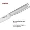 imageKitchenAid Gourmet Forged Stainless Steel FineEdge Utility Knife with CustomFit Blade Cover 45inch Sharp Kitchen Knife HighCarbon Japanese Stainless Steel Blade Brushed Stainless Steel Handle