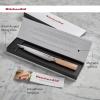 imageKitchenAid Premium 55Inch Forged Serrated Utility Knife  AUS10 Damascus Steel Blade Triple Rivet Pakkawood Handle Sharp Kitchen Knife NaturalNatural