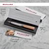 imageKitchenAid Premium 55Inch Forged Serrated Utility Knife  AUS10 Damascus Steel Blade Triple Rivet Pakkawood Handle Sharp Kitchen Knife NaturalNatural