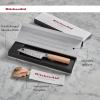 imageKitchenAid Premium 55Inch Forged Serrated Utility Knife  AUS10 Damascus Steel Blade Triple Rivet Pakkawood Handle Sharp Kitchen Knife NaturalNatural