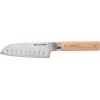imageKitchenAid Premium 55Inch Forged Serrated Utility Knife  AUS10 Damascus Steel Blade Triple Rivet Pakkawood Handle Sharp Kitchen Knife NaturalNatural