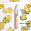 imageKitchenAid Premium 55Inch Forged Serrated Utility Knife  AUS10 Damascus Steel Blade Triple Rivet Pakkawood Handle Sharp Kitchen Knife NaturalNatural