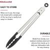 imageKitchenAid Silicone Tipped Stainless Steel Tongs 12 Inch BlackBlack