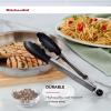 imageKitchenAid Silicone Tipped Stainless Steel Tongs 12 Inch BlackBlack