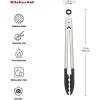 imageKitchenAid Silicone Tipped Stainless Steel Tongs 12 Inch BlackBlack