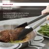 imageKitchenAid Silicone Tipped Stainless Steel Tongs 12 Inch BlackBlack