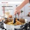 imageKitchenAid Silicone Tipped Stainless Steel Tongs 12 Inch BlackBlack