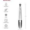 imageKitchenAid Silicone Tipped Stainless Steel Tongs 12 Inch BlackBlack