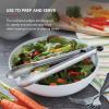 imageKitchenAid Silicone Tipped Stainless Steel Tongs 12 Inch BlackStainless Steel