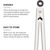 imageKitchenAid Silicone Tipped Stainless Steel Tongs 12 Inch BlackStainless Steel