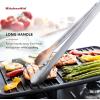 imageKitchenAid Silicone Tipped Stainless Steel Tongs 12 Inch BlackStainless Steel
