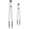 imageKitchenAid Silicone Tipped Stainless Steel Tongs 12 Inch BlackStainless Steel