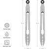imageKitchenAid Silicone Tipped Stainless Steel Tongs 12 Inch BlackStainless Steel
