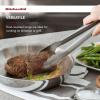 imageKitchenAid Silicone Tipped Stainless Steel Tongs 12 Inch BlackStainless Steel
