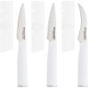 imageKitchenAid Paring Knife Set High Carbon Stainless Steel Kitchen Knife Set RazorSharp Blades 3 Piece WhiteWhite