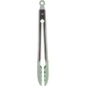 imageKitchenAid Silicone Tipped Stainless Steel Tongs 12 Inch BlackPistachio