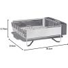 imageKitchenAid Compact Space Saving Dish Rack with Removable Flatware Caddy and Angled Self Draining Drainboard Satin Gray 15Inchby1325InchGray