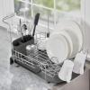 imageKitchenAid Satin Wire Expandable Dish Rack 2318Inch GrayGray