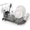 imageKitchenAid Satin Wire Expandable Dish Rack 2318Inch GrayGray