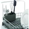 imageKitchenAid Satin Wire Expandable Dish Rack 2318Inch GrayGray