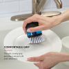 imageKitchenAid Soap Dispensing Palm Brush with Built in Easy to Fill Soap Dispenser Non Slip Grip for Easy Cleaning Safe on Non Stick Cookware 295 x 217 x 354Black