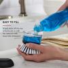 imageKitchenAid Soap Dispensing Palm Brush with Built in Easy to Fill Soap Dispenser Non Slip Grip for Easy Cleaning Safe on Non Stick Cookware 295 x 217 x 354Black
