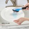 imageKitchenAid Soap Dispensing Sink Brush with Easy to Fill Handle Nylon Bristles for Tough Cleaning Comfort Grip Handle for Non Slip Grip BlackBlack
