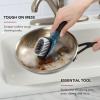 imageKitchenAid Soap Dispensing Sink Brush with Easy to Fill Handle Nylon Bristles for Tough Cleaning Comfort Grip Handle for Non Slip Grip BlackBlack