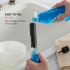 imageKitchenAid Soap Dispensing Sink Brush with Easy to Fill Handle Nylon Bristles for Tough Cleaning Comfort Grip Handle for Non Slip Grip BlackBlack