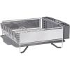 imageKitchenAid Compact Space Saving Dish Rack with Removable Flatware Caddy and Angled Self Draining Drainboard Satin Gray 15Inchby1325InchGray