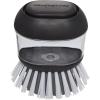 imageKitchenAid Soap Dispensing Palm Brush with Built in Easy to Fill Soap Dispenser Non Slip Grip for Easy Cleaning Safe on Non Stick Cookware 295 x 217 x 354Black