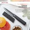imageKitchenAid Classic Ceramic Paring Knife with CustomFit Blade Cover Sharp Kitchen Knife DishwasherSafe 35Inch BlackBlack