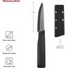 imageKitchenAid Classic Ceramic Paring Knife with CustomFit Blade Cover Sharp Kitchen Knife DishwasherSafe 35Inch BlackBlack