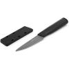 imageKitchenAid Classic Ceramic Paring Knife with CustomFit Blade Cover Sharp Kitchen Knife DishwasherSafe 35Inch BlackBlack