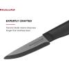 imageKitchenAid Classic Ceramic Paring Knife with CustomFit Blade Cover Sharp Kitchen Knife DishwasherSafe 35Inch BlackBlack