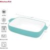 imageKitchenAid Loaf Pan Vitrified Stoneware 5in 9in 225in Blue VelvetAqua Sky