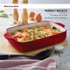 imageKitchenAid Loaf Pan Vitrified Stoneware 5in 9in 225in Blue VelvetEmpire Red