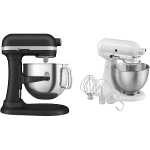 imageKitchenAid 7 Quart BowlLift Stand Mixer Blue VelvetCast Iron Black
