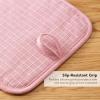 imageKITCHENAID Gourmet Series Gridlines Pot Holders 2Pack Set Heat Resistant up to 600F Soft Silicone Grip Magnetic Cuff Passion Red 8quotx8quotDried Rose