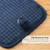imageKITCHENAID Gourmet Series Gridlines Pot Holders 2Pack Set Heat Resistant up to 600F Soft Silicone Grip Magnetic Cuff Passion Red 8quotx8quotInk Blue