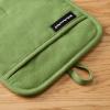imageKITCHENAID Gourmet Series Gridlines Pot Holders 2Pack Set Heat Resistant up to 600F Soft Silicone Grip Magnetic Cuff Passion Red 8quotx8quotMatcha Green