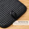 imageKITCHENAID Gourmet Series Gridlines Pot Holders 2Pack Set Heat Resistant up to 600F Soft Silicone Grip Magnetic Cuff Passion Red 8quotx8quotMatte Black