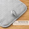 imageKITCHENAID Gourmet Series Gridlines Pot Holders 2Pack Set Heat Resistant up to 600F Soft Silicone Grip Magnetic Cuff Passion Red 8quotx8quotMatte Grey