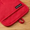 imageKITCHENAID Gourmet Series Gridlines Pot Holders 2Pack Set Heat Resistant up to 600F Soft Silicone Grip Magnetic Cuff Passion Red 8quotx8quotPassion Red
